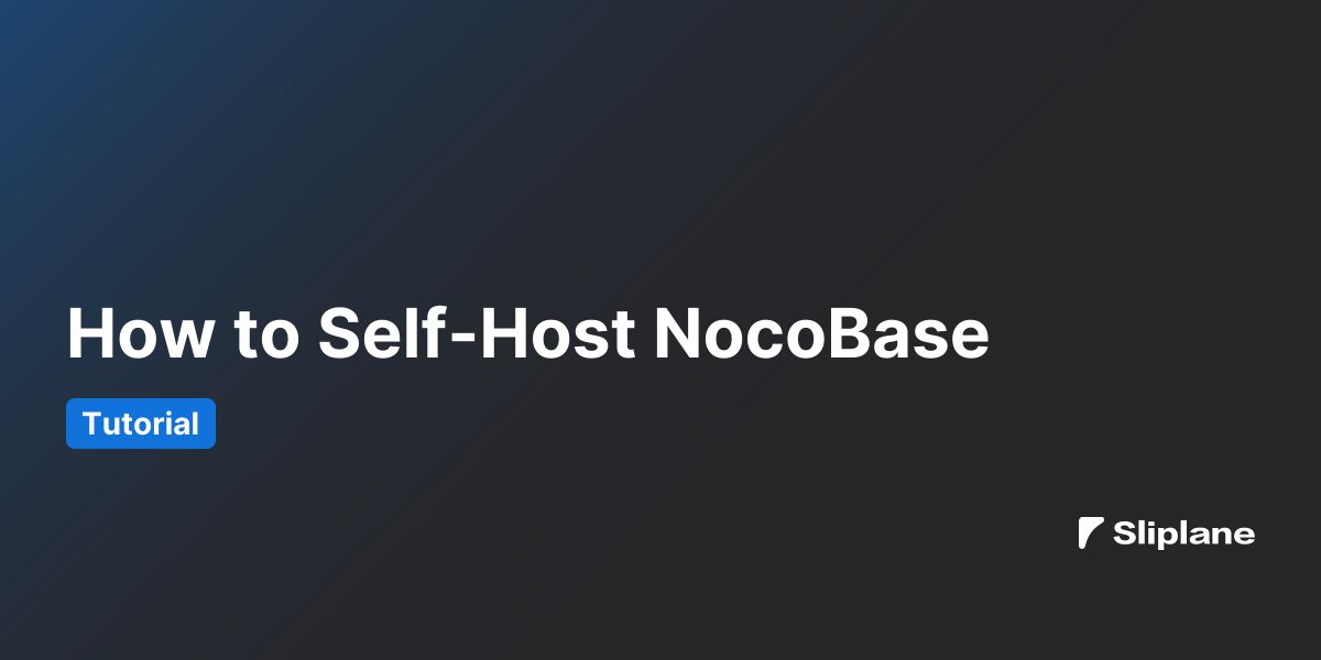 How to Self-Host NocoBase