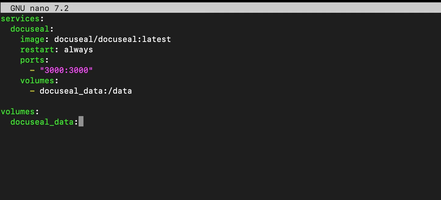 Docker Compose Datei